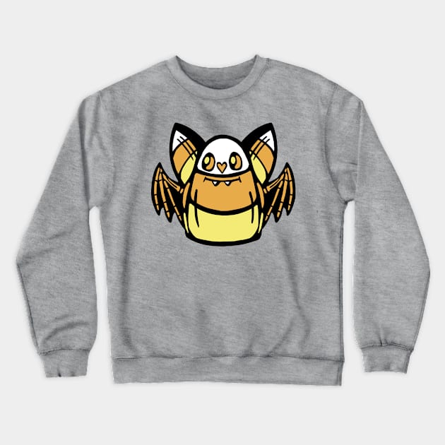 Candy Corn Bat Crewneck Sweatshirt by Khelekmir